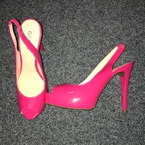 Guess pink heels